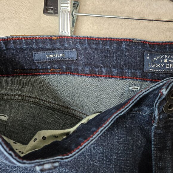 Lucky Brand Dark Blue Flare Jeans - Picture 7 of 15
